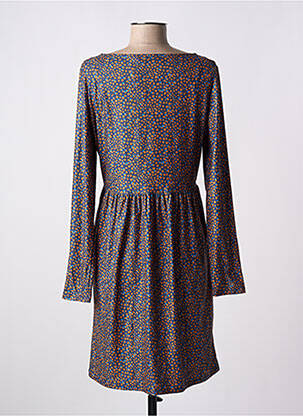 Robe courte coupe évasée manches longues bleu LA FIANCÉE femme