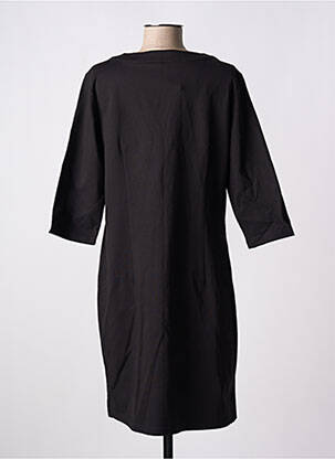 Robe mi-longue manches 3/4 manches 3/4 noir JULIE GUERLANDE femme