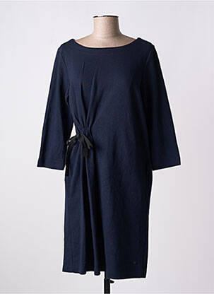 Robe mi-longue manches 3/4 manches 3/4 bleu CECIL femme