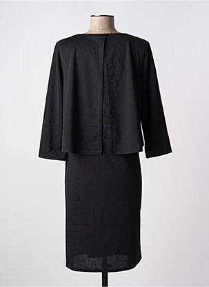 Robe courte manches 3/4 manches 3/4 noir DIANE LAURY femme