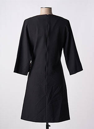 Robe courte manches 3/4 manches 3/4 noir LILI & CAROLINE femme