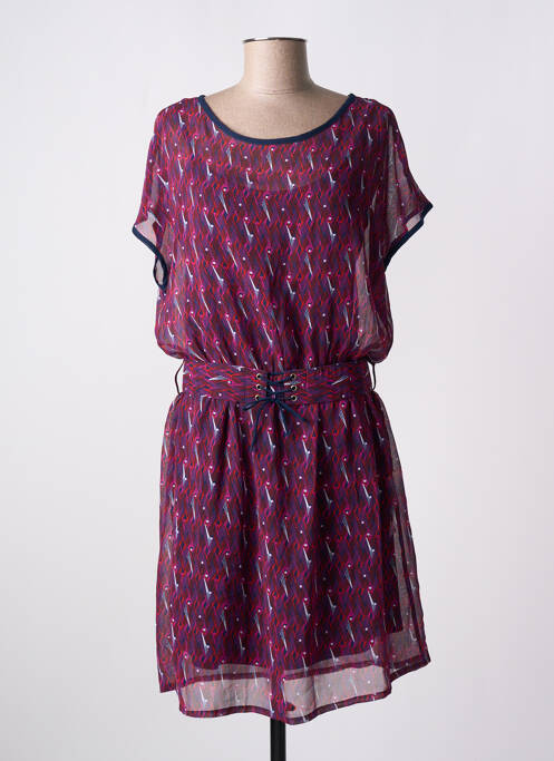 Robe courte manches courtes manches courtes bleu LA FIANCEE DU MEKONG femme