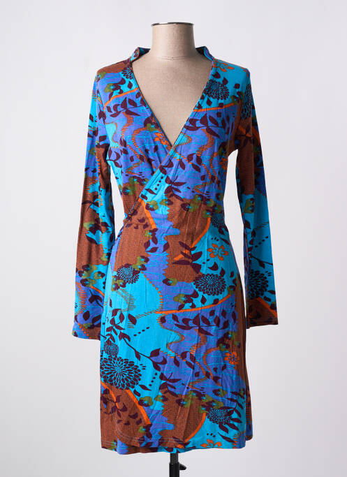 Robe mi-longue bleu LA FIANCEE DU MEKONG pour femme