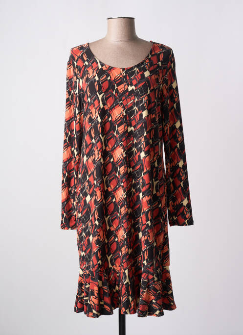 Robe mi-longue orange LA FIANCÉE pour femme