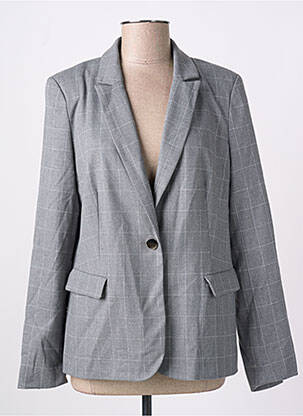 Blazer poignets boutonnés gris JULIE GUERLANDE femme
