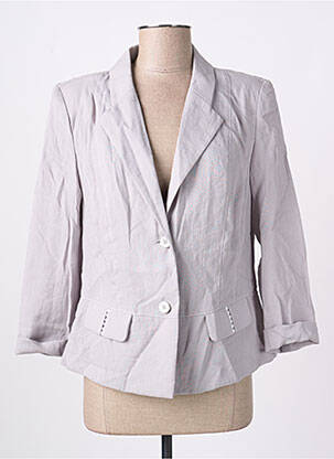 Blazer fausses poches gris CHRISTINE LAURE femme