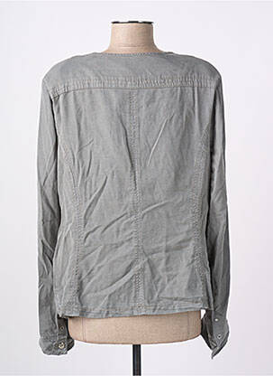 Veste casual col rond vert CHRISTINE LAURE femme