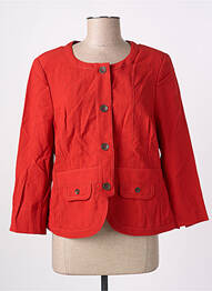 Veste chic fausses poches rouge CHRISTINE LAURE femme
