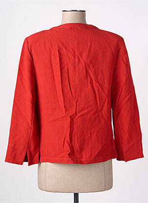 Veste chic fausses poches rouge CHRISTINE LAURE femme