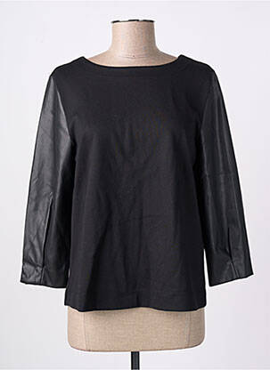 Top tissage jersey manches 3/4 noir STREET ONE femme