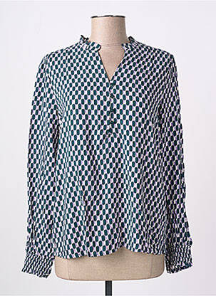 Blouse tissage popeline manches longues violet B.YOUNG femme
