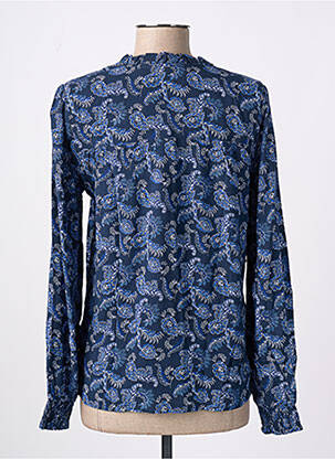 Blouse imprimé fleurs manches longues bleu B.YOUNG femme