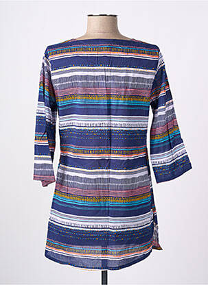 Tunique manches longues légère et transparente bleu LA FIANCEE DU MEKONG femme
