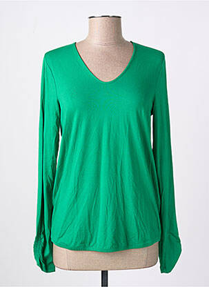 Pull col v manches longues vert STREET ONE femme