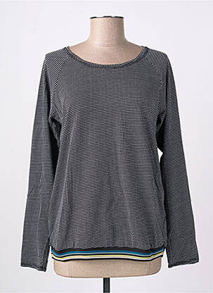 Pull stretch manches longues noir CECIL femme