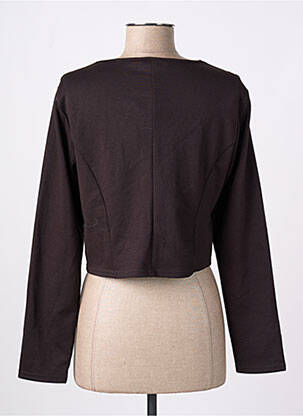 Veste casual col rond marron DIANE LAURY femme