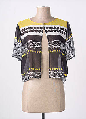 Boléro col rond noir CHRISTINE LAURE femme