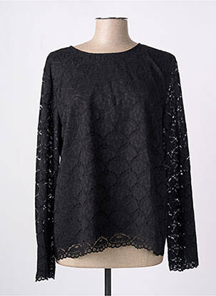 Top col rond manches longues noir B.YOUNG femme