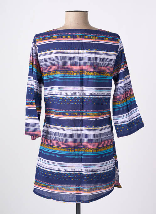 Tunique manches longues bleu LA FIANCEE DU MEKONG pour femme