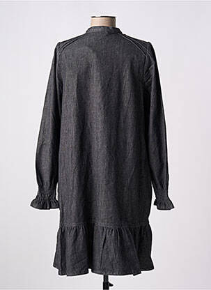 Robe mi-longue manches longues manches longues noir MUSTANG femme