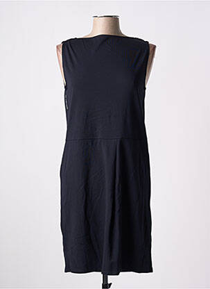 Robe courte sans manche sans manche bleu POISSONS BLANCS femme