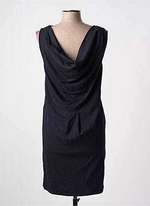 Robe courte sans manche sans manche bleu POISSONS BLANCS femme