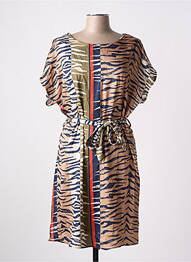 Robe courte manches courtes manches courtes beige AMELIE & AMELIE femme