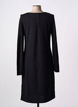 Robe mi-longue manches longues manches longues noir STREET ONE femme