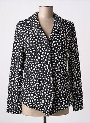 Blazer coupe cintrée noir POISSONS BLANCS femme