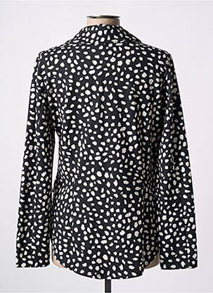 Blazer coupe cintrée noir POISSONS BLANCS femme