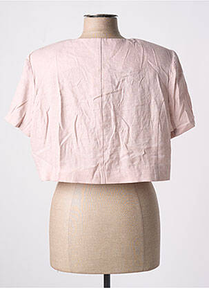 Boléro col rond rose CHRISTINE LAURE femme