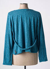 Gilet manches longues vert POISSONS BLANCS pour femme seconde vue