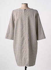 Robe courte beige POISSONS BLANCS pour femme seconde vue
