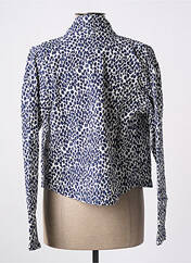 Veste casual bleu POISSONS BLANCS pour femme seconde vue