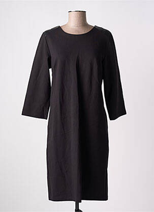 Robe mi-longue manches longues manches longues noir C'EST BEAU LA VIE femme