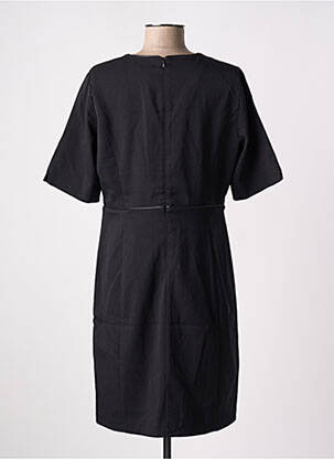 Robe mi-longue manches courtes manches courtes noir JULIE GUERLANDE femme