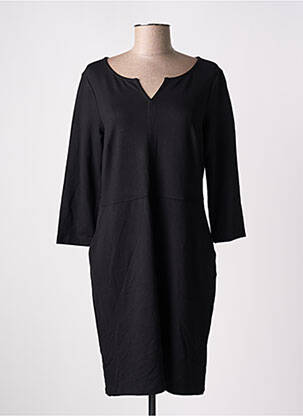 Robe mi-longue manches longues manches longues noir CECIL femme