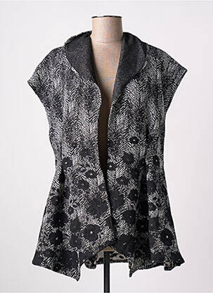 Veste casual noir POISSONS BLANCS femme