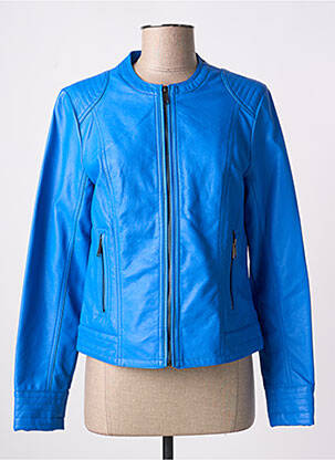 Veste casual col rond bleu B.YOUNG femme