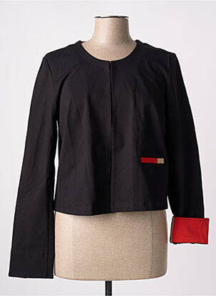Veste casual col rond noir DIANE LAURY femme
