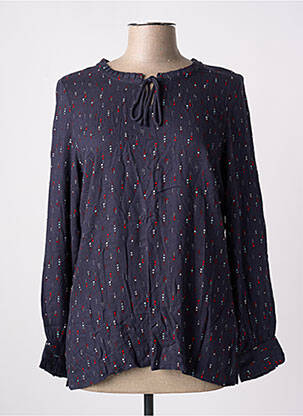 Blouse imprimé fantaisie manches longues bleu LA FIANCÉE femme