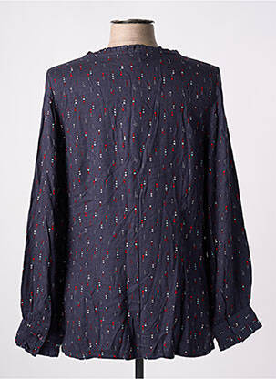 Blouse imprimé fantaisie manches longues bleu LA FIANCÉE femme