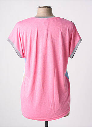 T-shirt imprimé fantaisie manches courtes rose JENSEN femme