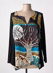 Blouse noir POISSONS BLANCS pour femme seconde vue