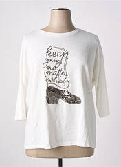 T-shirt blanc S.OLIVER pour femme seconde vue