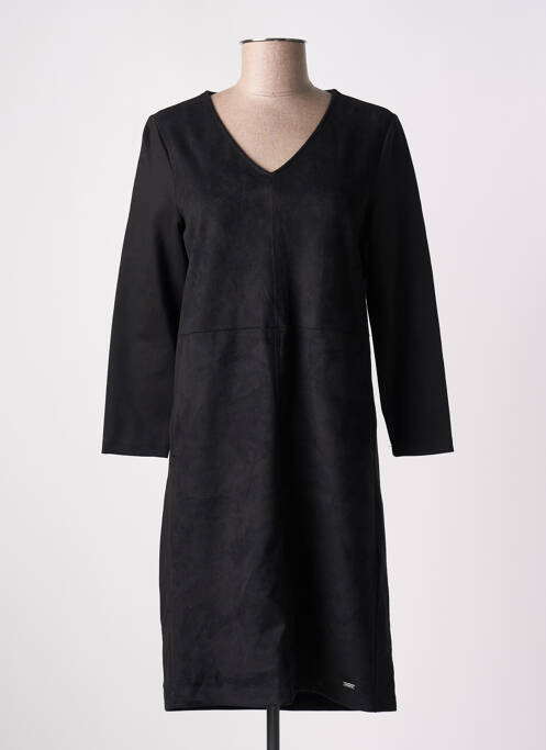 Robe courte manches longues manches longues noir STREET ONE femme