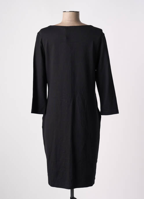 Robe mi-longue manches longues manches longues noir CECIL femme