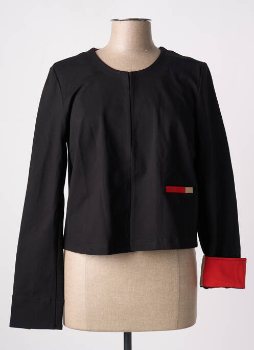 Veste casual col rond noir DIANE LAURY femme