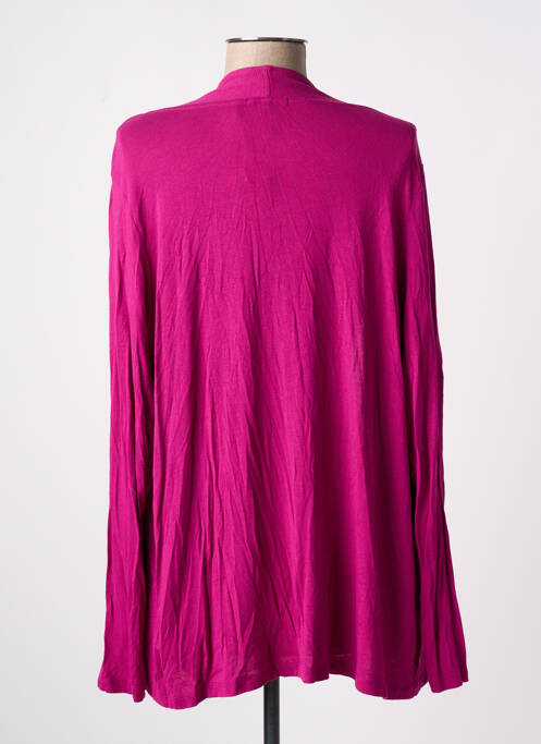 Gilet manches longues violet CECIL pour femme