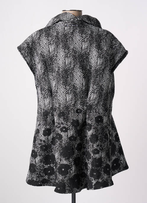 Veste casual noir POISSONS BLANCS pour femme